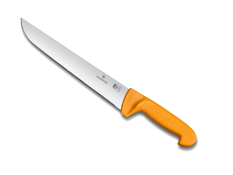 Couteau de boucher Swibo lame de 29 cm - manche grillon jaune
