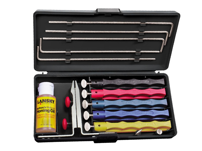 Kit d'aiguisage Lansky Deluxe 5 pierres