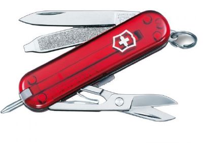 Canif Victorinox Signature rouge translucide
