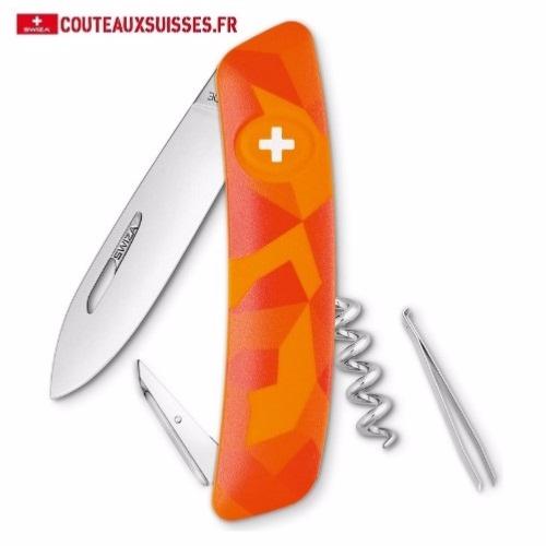 COUTEAU SWIZA MULTIFONCTIONS D01 LUCEO ORANGE URBAN