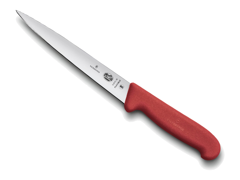 Couteau filet de sole / dénerver Victorinox - Manche rouge Fibrox