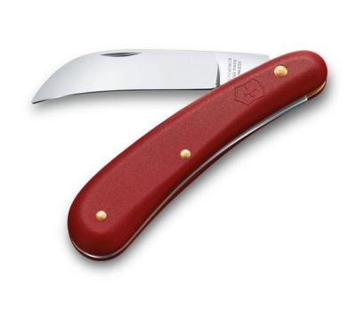 Serpette fermante Victorinox, manche 11 cm nylon rouge.