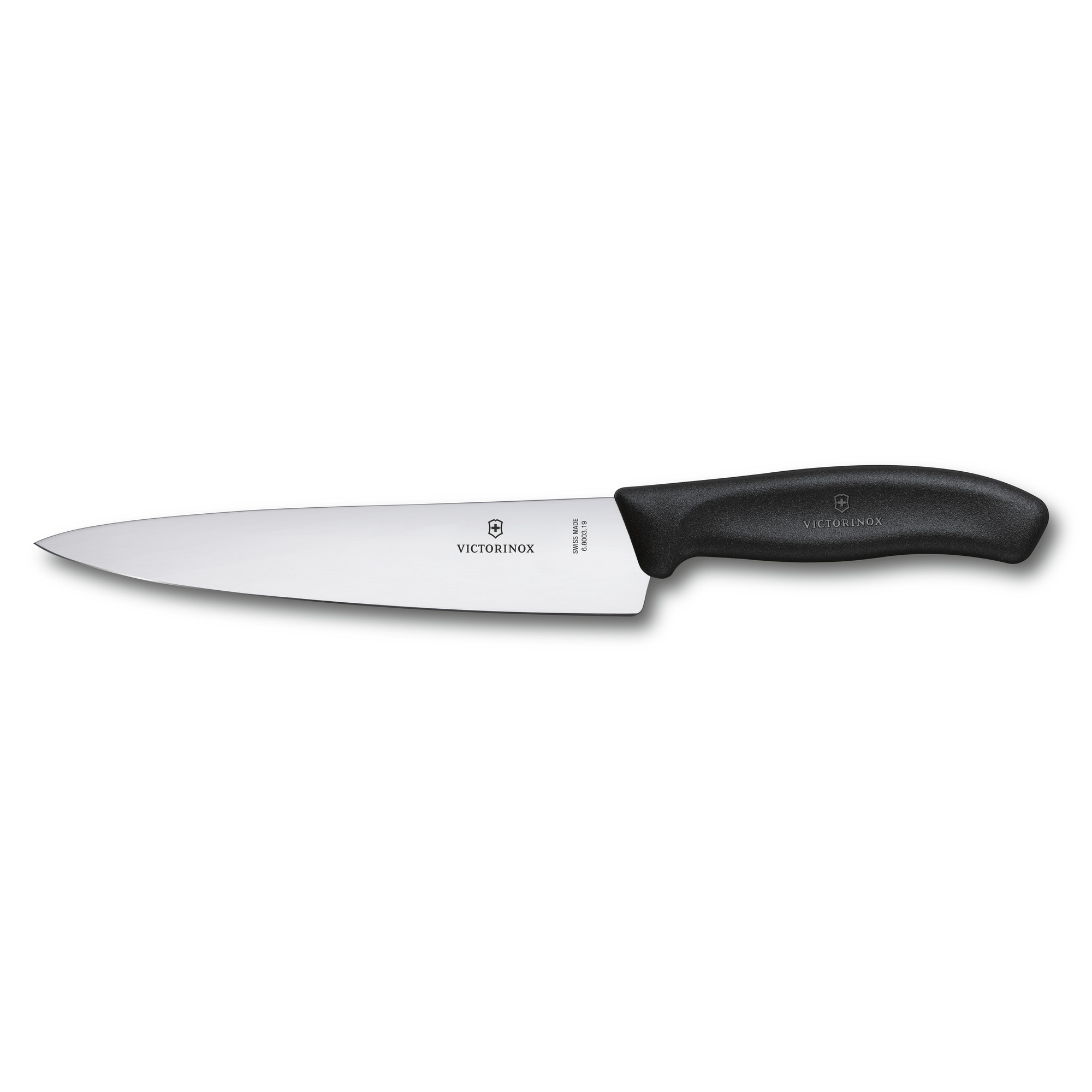 Couteau à découper Victorinox Swiss Classic - lame 19 cm - manche Fibrox noir