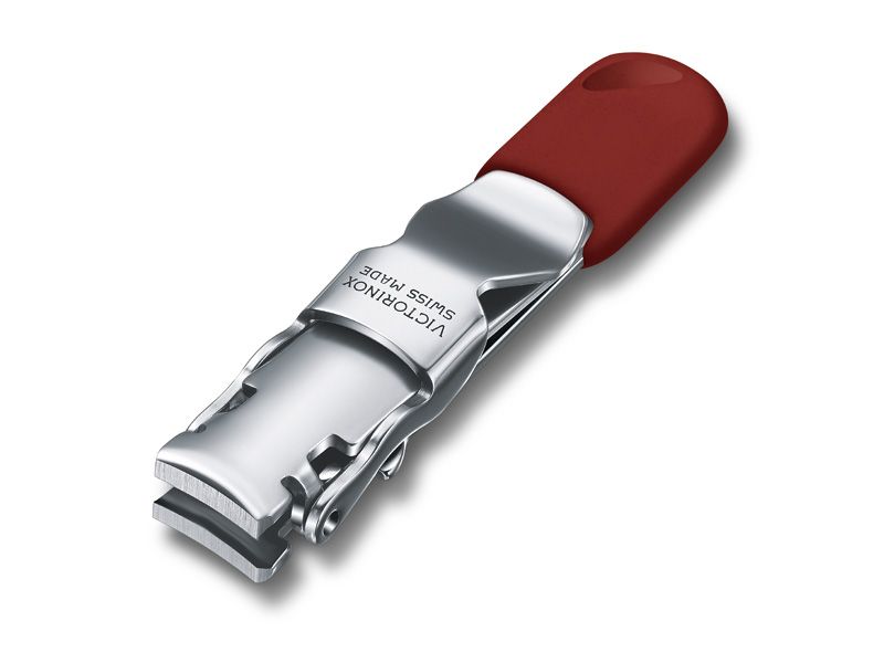 Coupe-ongles Victorinox, 6 cm, inox, poignée ABS rouge.