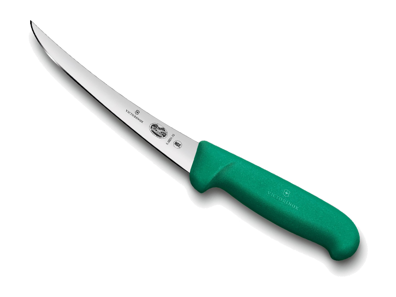 Couteau à désosser Victorinox lame dos renversé 15 cm - Manche Fibrox vert