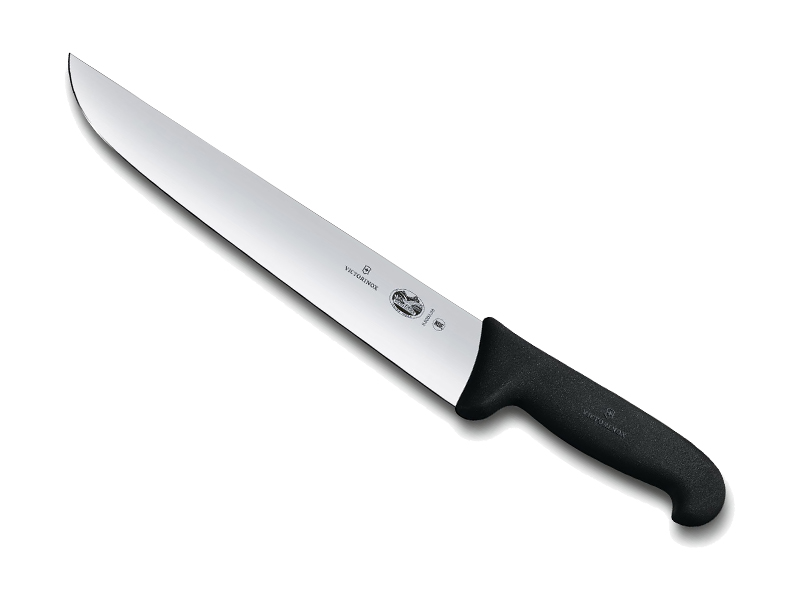 Couteau de boucher Victorinox lame 31 cm - Manche Fibrox noir