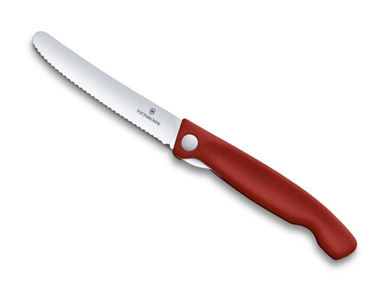 Couteau office pliant Victorinox swissclassic 11cm rouge a dents