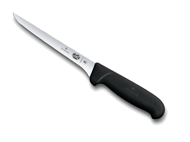 Couteau à désosser Victorinox lame usée 12 cm - Manche  noir Fibrox