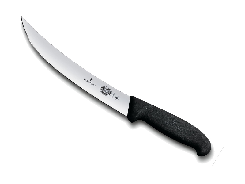 Couteau de boucher "à abattre" Victorinox lame 25 cm - Manche Fibrox noir