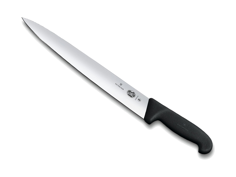 Couteau tranchelard Victorinox lame 25 cm - Manche Fibrox noir