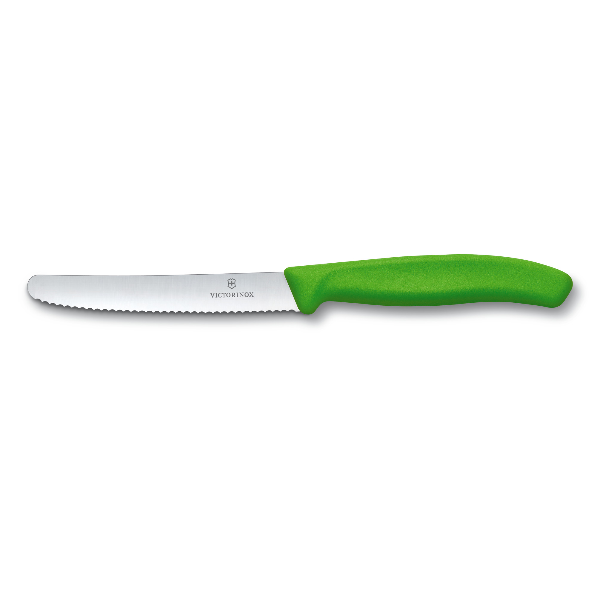 Couteau tomates / table Victorinox Swiss Classic lame 11 cm - bout rond - manche vert