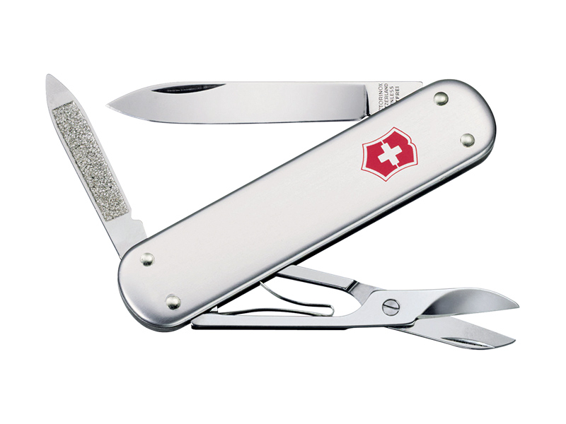 Canif Victorinox Money Clip Alox lisse gris
