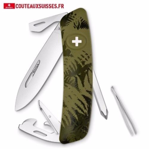 COUTEAU SWIZA MULTIFONCTIONS D04 SILVA KAKI CAMOUFLAGE