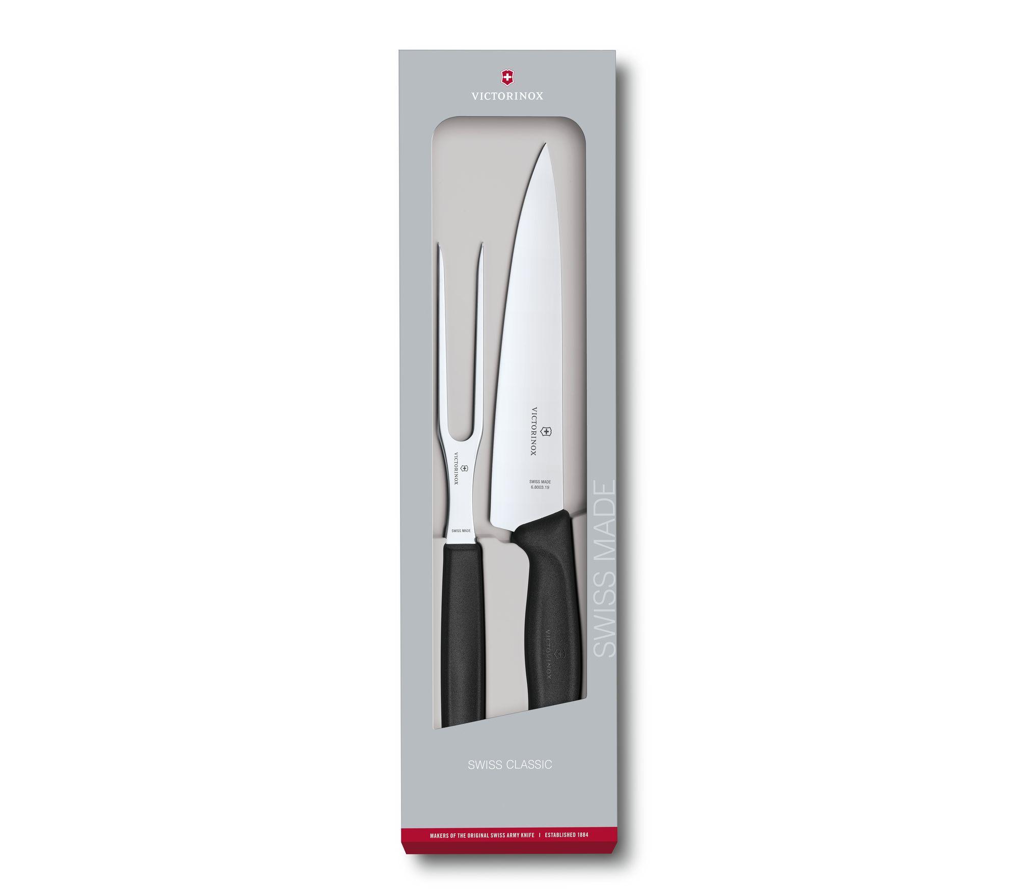 Coffret à découper 2 pièces Victorinox Swiss Classic - manche noir