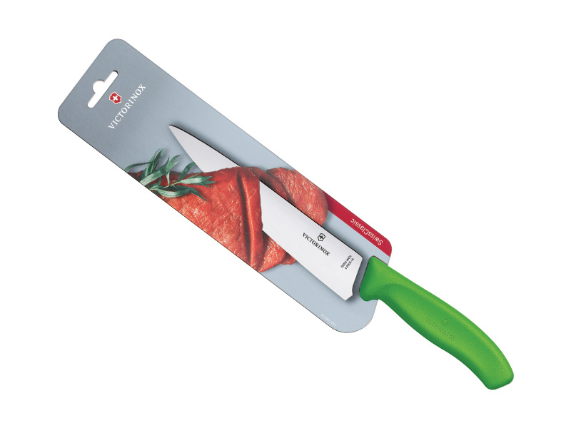 Couteau à découper Victorinox Swiss Classic - lame 19 cm - manche vert