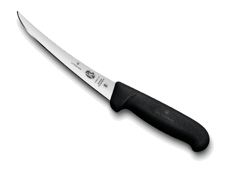 Couteau à désosser Victorinox lame dos renversée - manche Fibrox noir