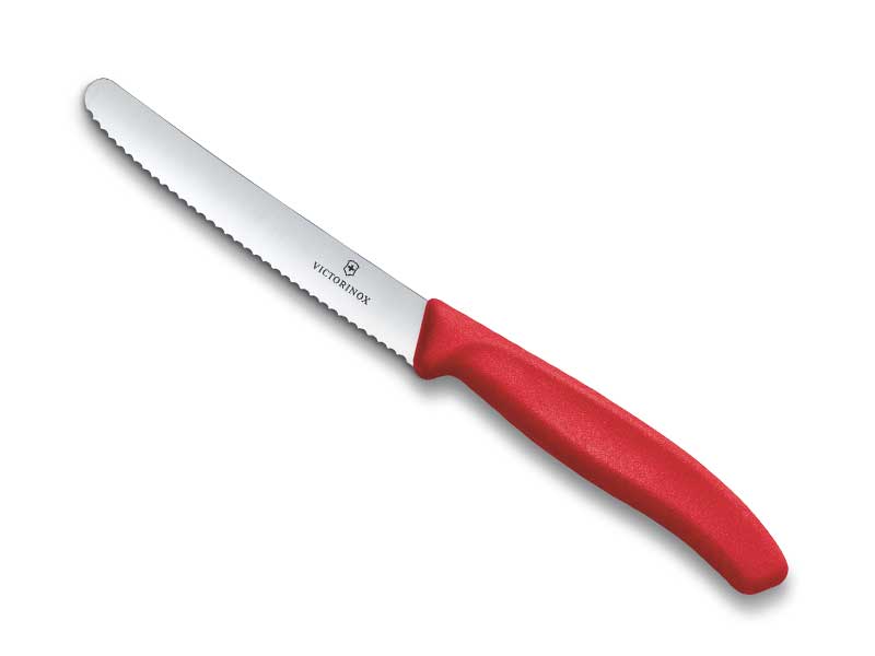 Couteau tomate Victorinox Swiss Classic 11 cm - manche rouge