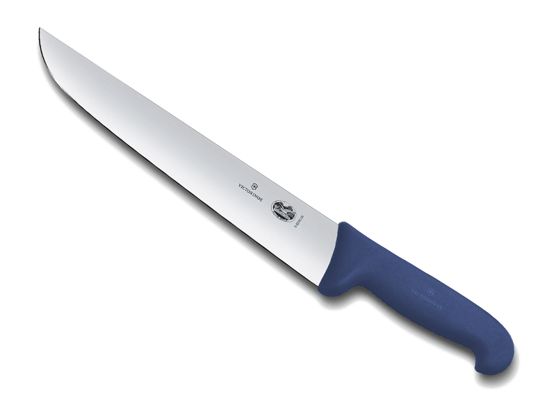 Couteau de boucher Victorinox lame 36 cm - Manche Fibrox bleu