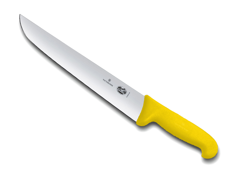 Couteau de boucher Victorinox lame 26 cm - Manche Fibrox jaune