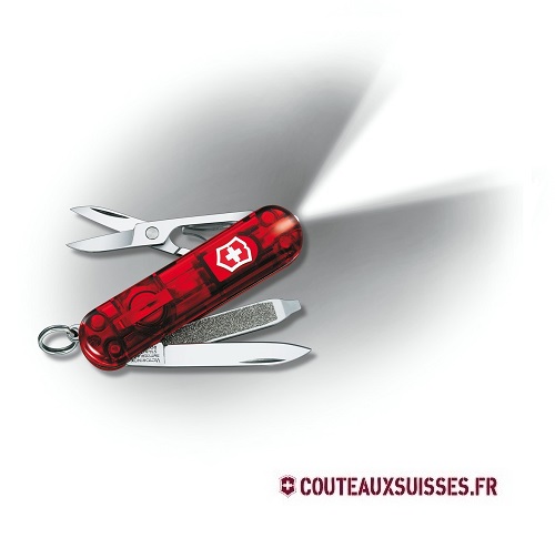 COUTEAU SUISSE VICTORINOX SWISSLITE - ROUGE TRANSLUCIDE
