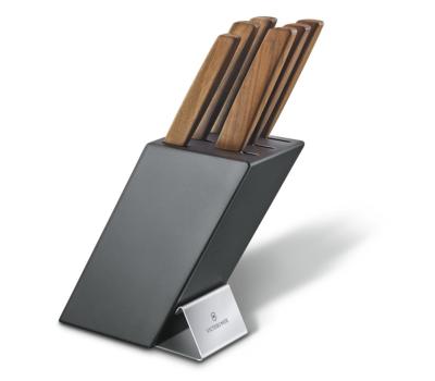 Bloc 6 couteaux Victorinox Swiss Modern - manche noyer