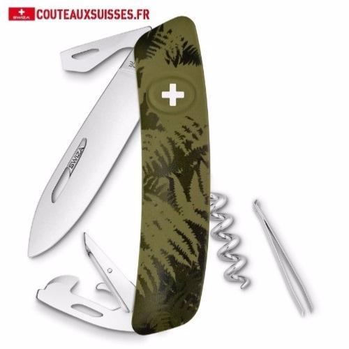 COUTEAU SWIZA MULTIFONCTIONS D03 SILVA KAKI CAMOUFLAGE