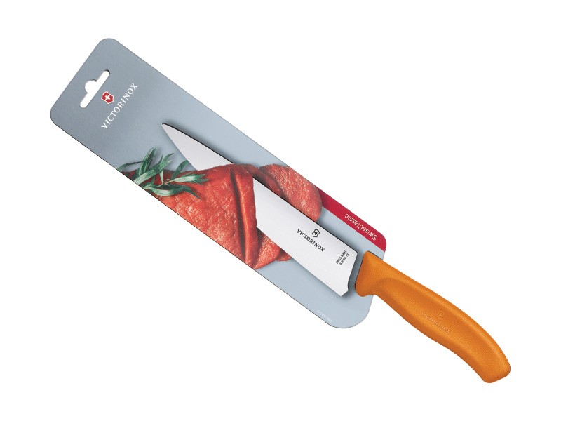 Couteau à découper Victorinox Swiss Classic - lame 19 cm - manche orange