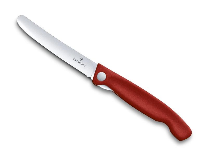 Couteau office pliant Victorinox swissclassic  lame lisse 11cm manche rouge