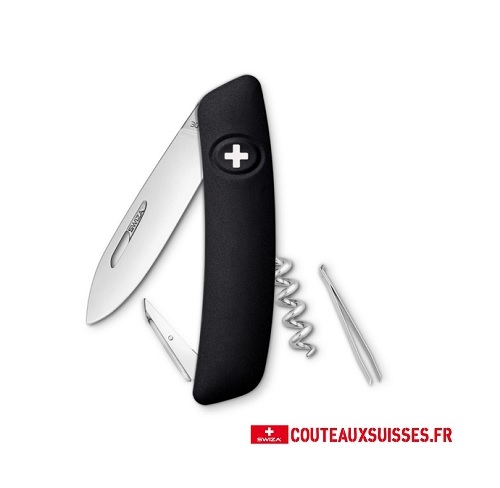 COUTEAU SWIZA MULTIFONCTIONS D01 NOIR