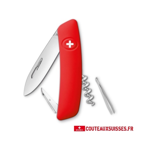 COUTEAU SWIZA MULTIFONCTIONS D01 ROUGE