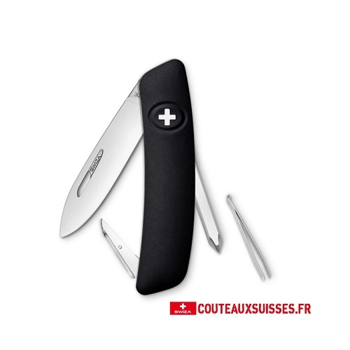 COUTEAU SWIZA MULTIFONCTIONS D02 NOIR