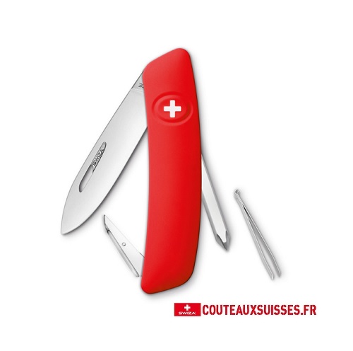 COUTEAU SWIZA MULTIFONCTIONS D02 ROUGE