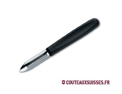 Épluche légumes/économe Victorinox noir.