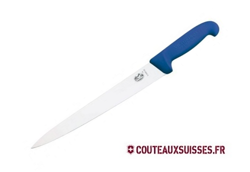 Couteau Victorinox tranchelard - manche Fibrox bleu