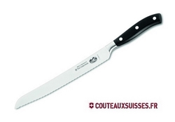 Couteau à pain Victorinox Grand Maître lame dentée 23 cm - manche noir