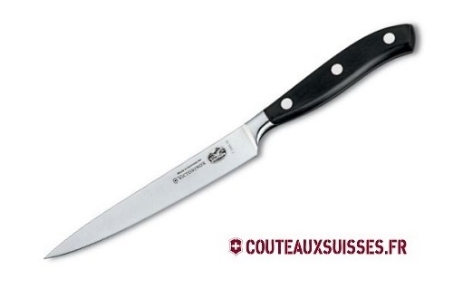 Couteau à steak Victorinox Grand Maître lame 12 cm - manche noir