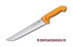 Couteau de boucher Swibo lame 24 cm - manche grillon jaune