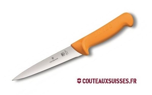 Couteau à désosser/saigner lame 15 cm - Manche grillon jaune