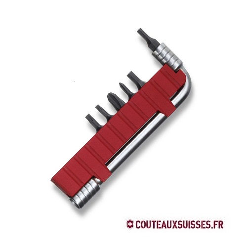 Boîtier support complet 1 (clé à tube (porte-outils) et 6 embouts).