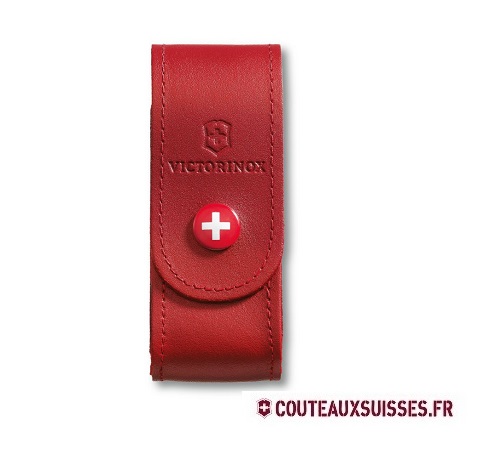 ÉTUI VICTORINOX CUIR ROUGE