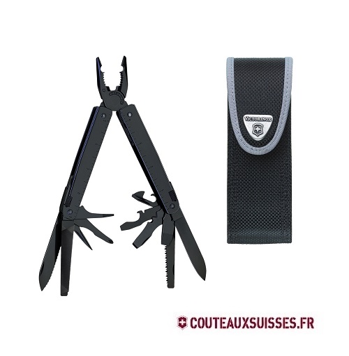 Pince multifonctions Victorinox Swisstool noire + étui nylon