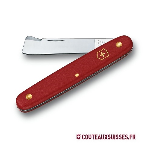 Greffoir Victorinox lame droite 5 ,6 cm avec spatule greffoir